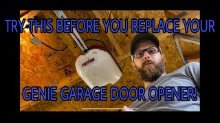 Genie Excelerator Garage door opener not working  Troubleshooting error codes