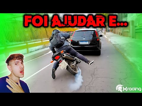 Tentou ajudar Mas... !!! Xracing SUSTOS DE MOTO (EP. 230) React