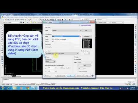 Hướng dẫn chuyển file AutoCAD sang PDF