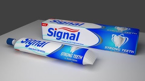 Blender Toothpaste Tube with Box Modeling & Texture