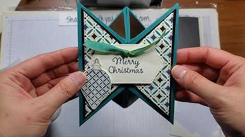 #27 VIDEO Tricorn card tutorial from half a sheet of cardstock and fits in an A2 envelope!