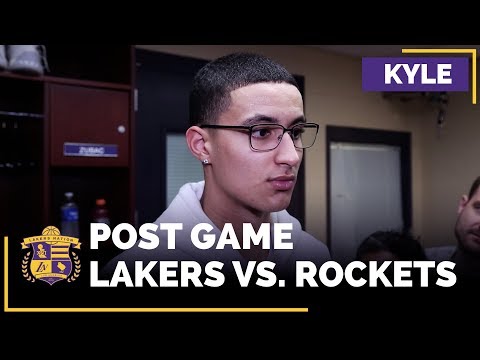 Kyle Kuzma On Houston Rockets, James Harden Matchup, Lakers Confidence