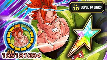 100% NEW DOKKANFEST ANDROID 16 LEVEL 10 LINKS SHOWCASE!!!! Dragon Ball Z Dokkan Battle