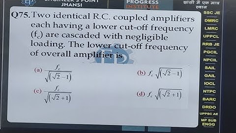 SSC JE Electrical Engineer ( 76 - 100 ) Paper 1 Solution UPPSC Lecturer