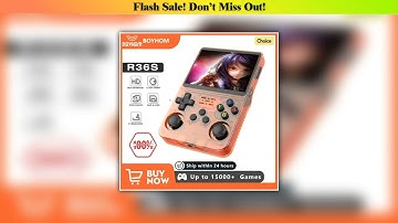 First Look Open Source R36S Retro Handheld Video Game Console Linux System 3.5 Inch IPS Screen Port