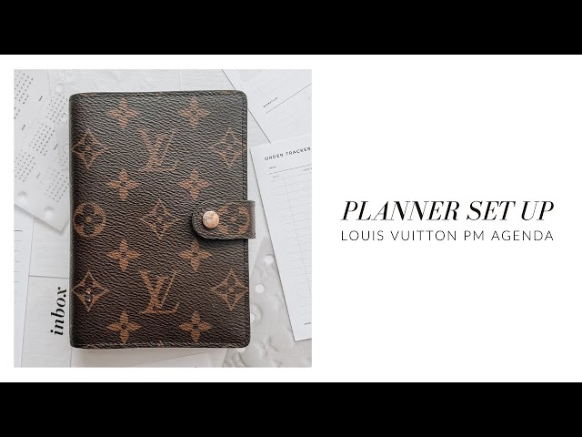 LV Agenda-pm-mini-inserts-monthly-weekly-refills Fits Louis 