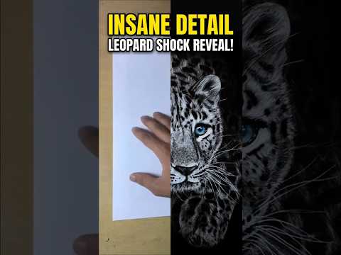 Watch the blank page come alive! 🐆🔥WildLifeArtist #Sketchbook #ArtVideo
