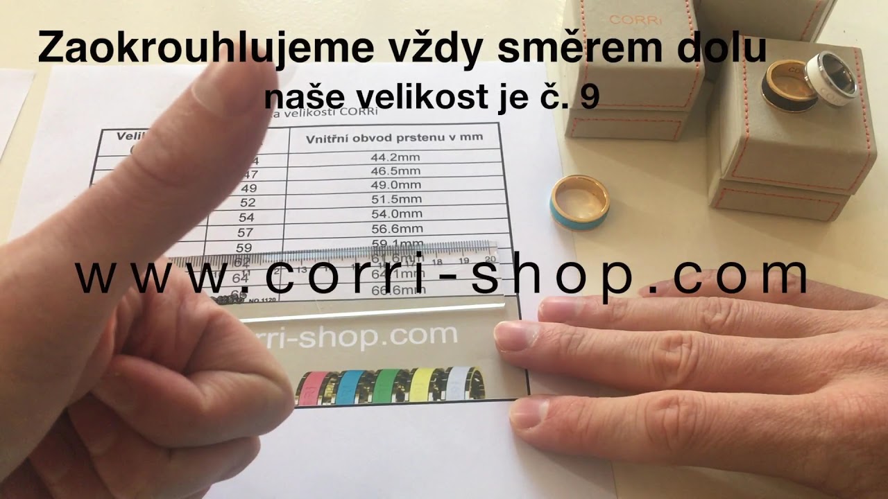 Jak změřit velikot prstenu / How to Measure Your Ring Size - YouTube