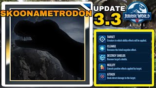 SKOONAMETRODON REVEALED & Early Teaser Information | Jurassic World Alive UPDATE 3.3