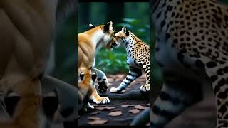Lioness vs Cheetah | Amazon Jungle Cub Rescue Fight | Cinematic Wildlife Battle#LionVsCheetah#shorts