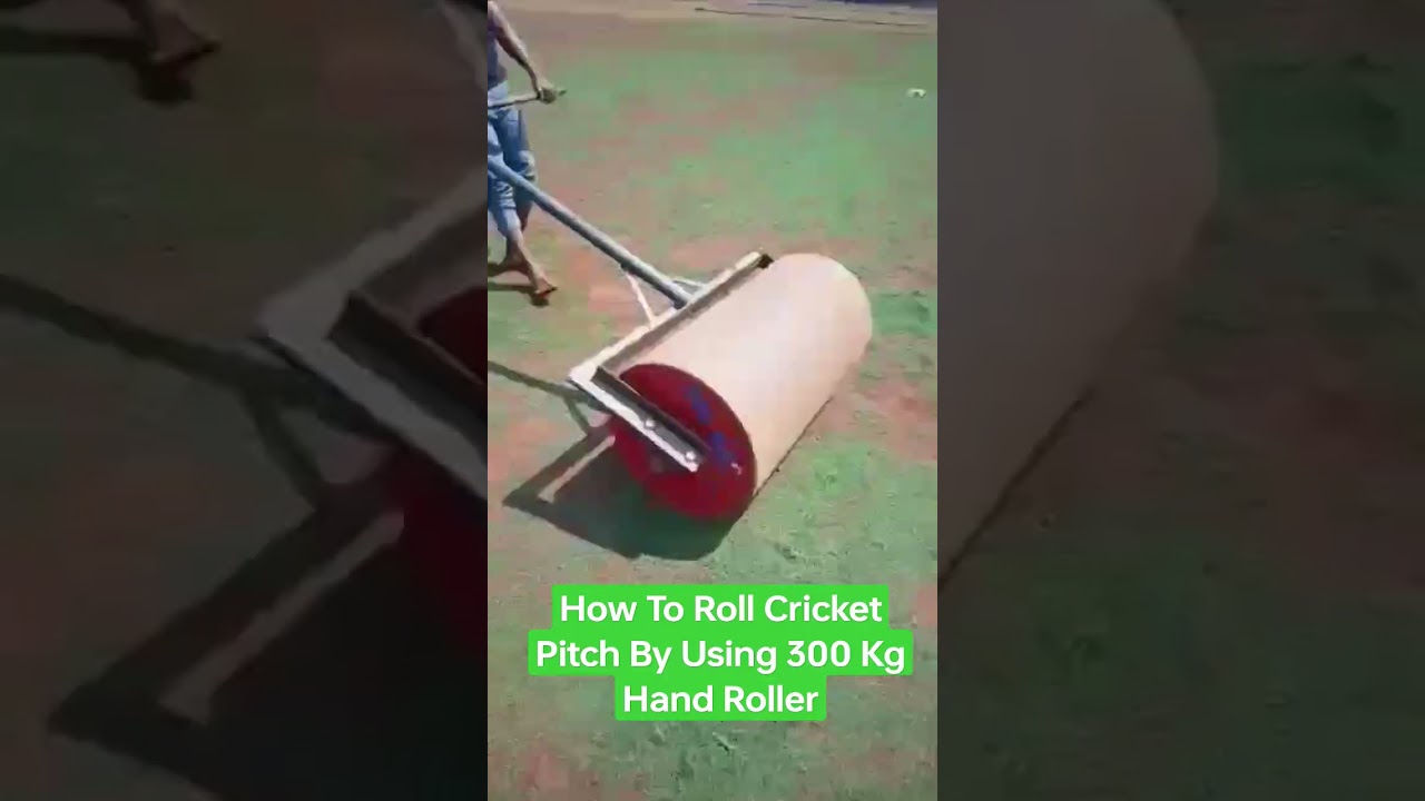 How To Roll Cricket Pitch By Using a 300 Kg Hand Roller