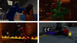 Rainbow Friends - All 3Rd Person Jumpscare Behind The Scenes