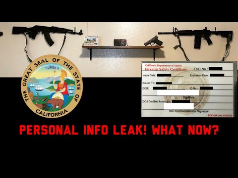 Personal information leaked CCW-AW REGISTRY-Firearm Safety Certificate.