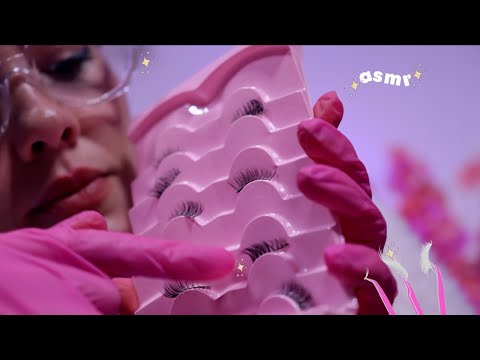 ASMR ROLEPLAY | Lash Designer coloca cílios em você ✨👁️ voz suave e layered sounds 🎤