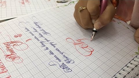 Bé học sinh lớp 3 viết chữ siêu đẹp - Nỗi Buồn Hoa Phượng | Luyện Chữ Đẹp