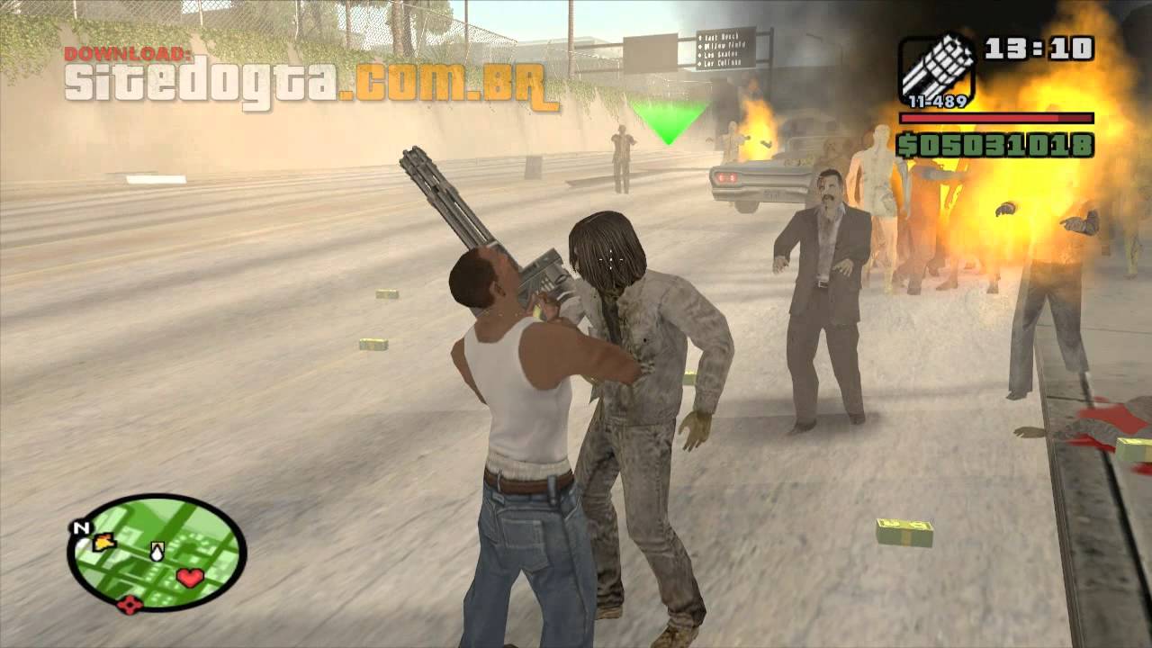 Gta sa скачать моды зомби