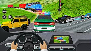 City Police Cars Driving 2022 - 警察の車の駐車場狂乱 3D シミュレーター - ベスト Android ゲームプレイ #15 screenshot 2