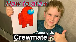 How to draw Among Us