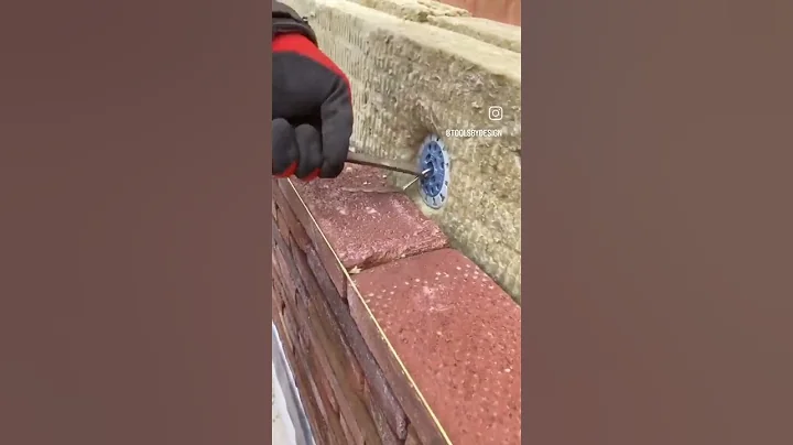 Brick cavity wall with Rockwool insulation. Heat and sound proofing, comfortable living environment