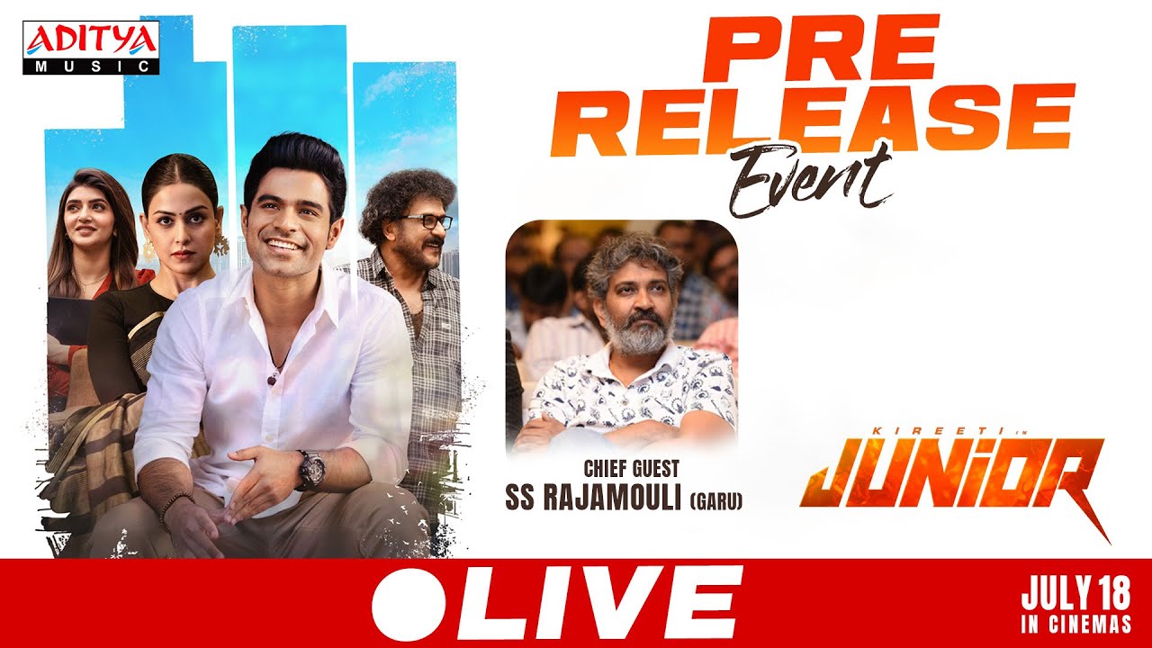 Junior Pre Release Event LIVE | S S Rajamouli | Kireeti, Sreeleela | Genelia | Radha Krishna | DSP