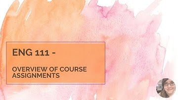 ENG 111   Overview of Major Course Assignments