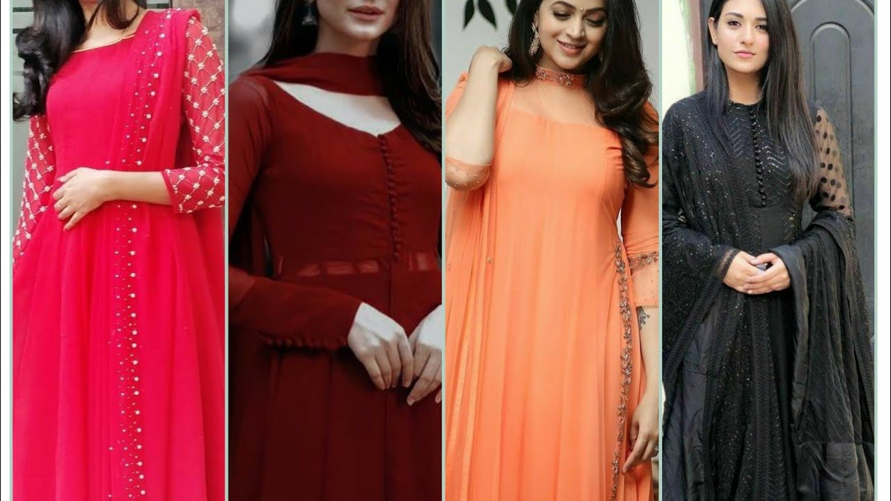 Shop Plain Anarkali Dress for Women Online from India's Luxury Designers  2024