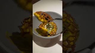 Indiennes Eggcurry Course Wsweet Corn, Peas, Crispy Onion & Millet.