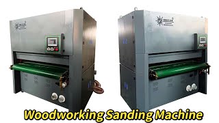 Woodworking sanding machine with dust collection system 