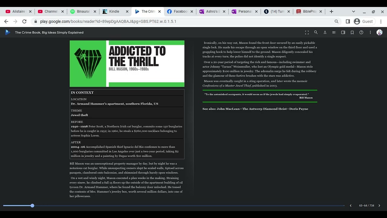 Episode 13.1.8:  Addicted to the Thrill (Jewel Theft).