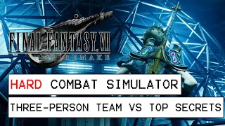 Final Fantasy 7 Remake Final Combat Simulator Challenge Three-Person Team Vs. Top Secrets)(W/ Setup)