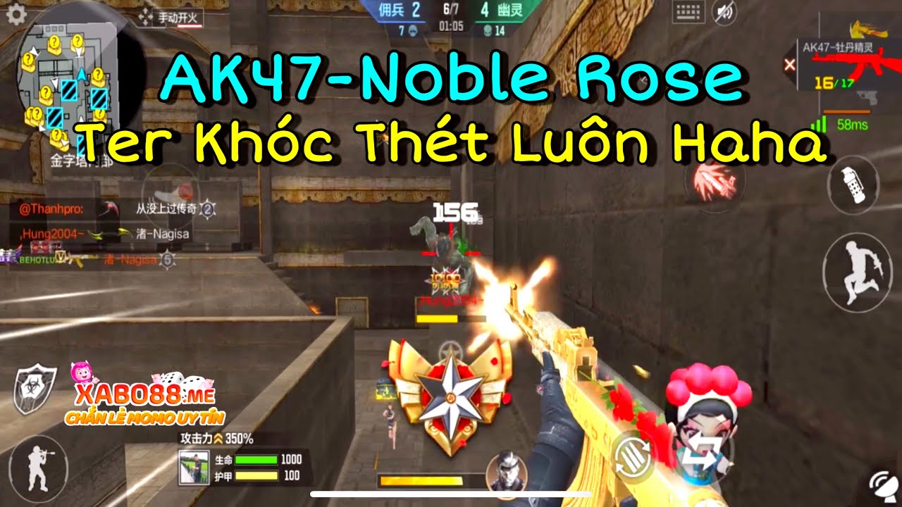 CF Mobile | AK47-Noble Rose Ngay Cả Ter Cũng Không Chịu Được Nhiệt Vì Phòng Quá Cháy | Tường CT