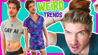 TRYING WEIRD MALE FASHION TRENDS!