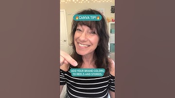 🎨Try this CANVA TIP🎨 to quickly add your brand colors to reels and stories!