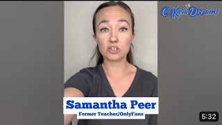 Arizona teacher Samantha Peer and her husband lose their jobs for OnlyFans Video. TRIGGER ALERT!