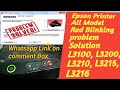 Epson L3210 Red light blinking solution