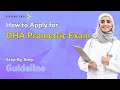 How to applyregister for dha dubai health authority prometric exam  step by step guidelines