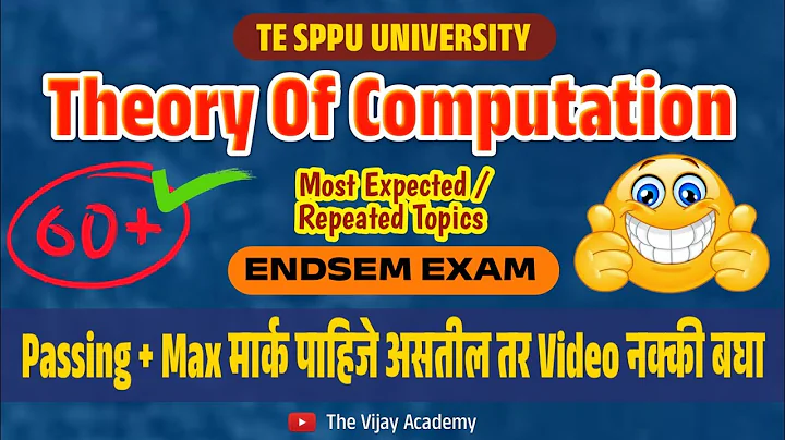 TOC Strategy | Theory of Computation | TE Comp Engg | IMP Questions SPPU ENDSEM | Unit 3-6 60+ Marks