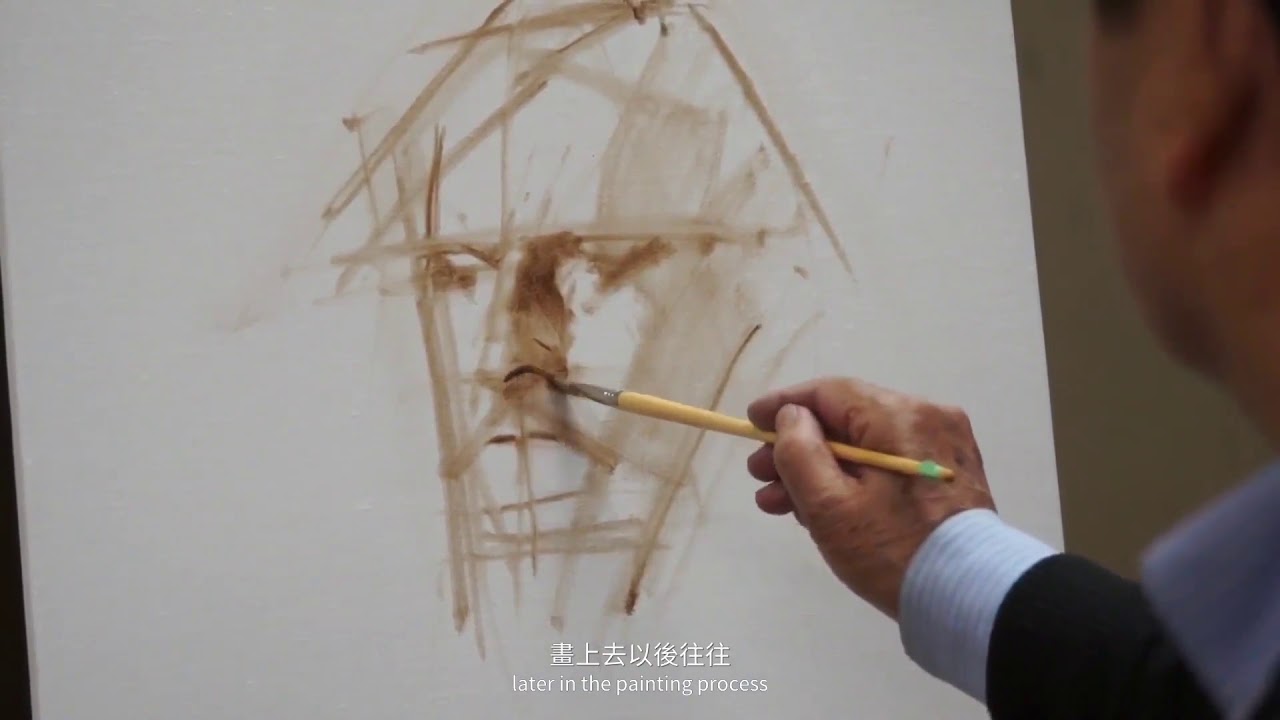名家冉茂芹的油畫課 - 人物肖像之一（起稿）｜9比1線上教學