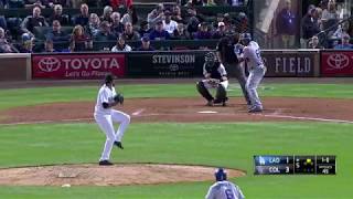 Yasiel Puig Crushes a Game-Tying 2-Run Homerun Vs Rockies