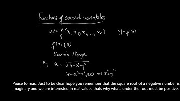 Functions of Several Variable - Domain
