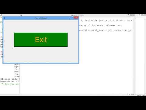 2 How to put button on python Form