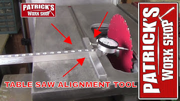 How To Make  A Table Saw Alignment Tool