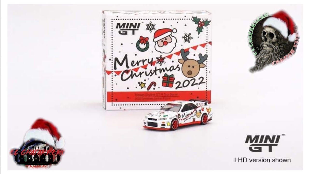 NUEVO MERRY CHRISTMAS MINI GT 2022 NISSAN SKYLINE GT-R - YouTube