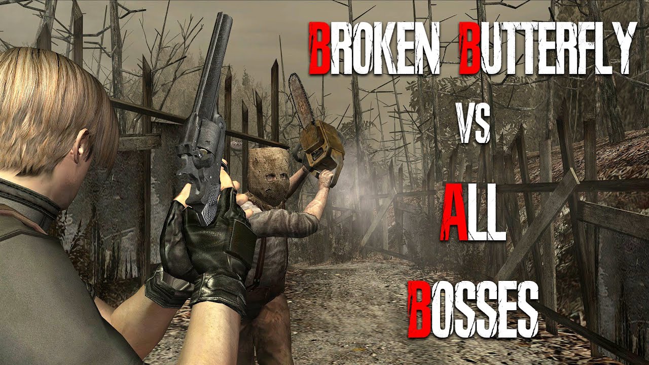BROKEN BUTTERFLY vs ALL BOSSES - Resident Evil 4 HD Project