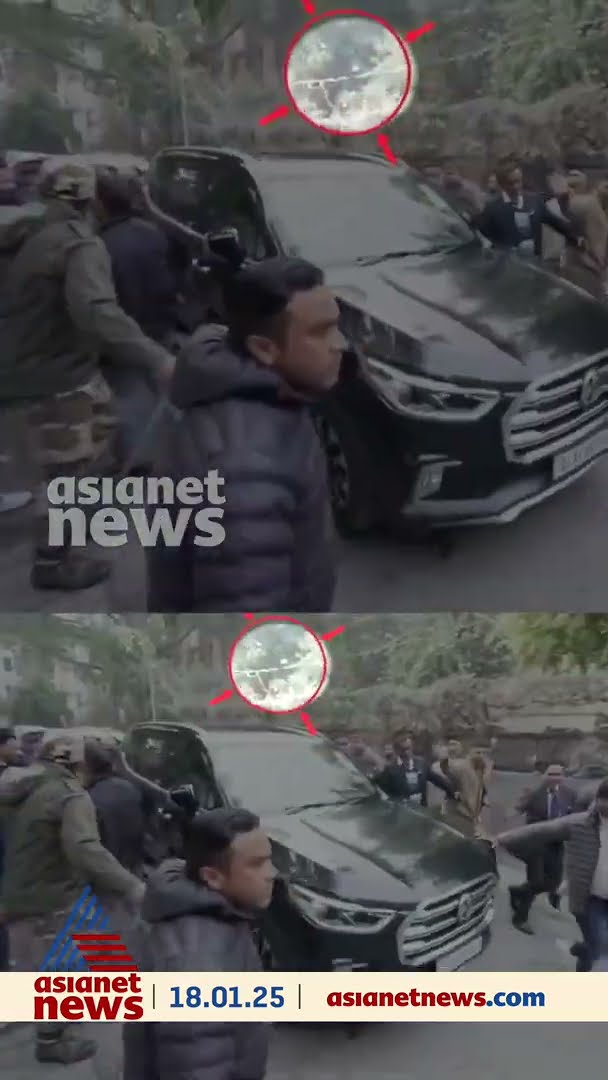 അരവിന്ദ് കെജ്‌രിവാളിന്‍റെ കാറിനുനേരെ കല്ലേറ്