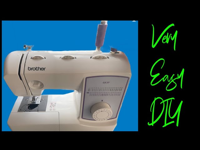 How To Wind A Bobbin -Thread - Insert Bobbin Brother GX37 Sewing Machine/Sewing  Machine Instruction 