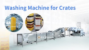 Advanced Washing Machine for Crates: Automatic Cleaning Solution for Chicken Cages