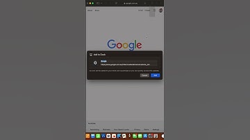 How To Add Website To Dock On Mac