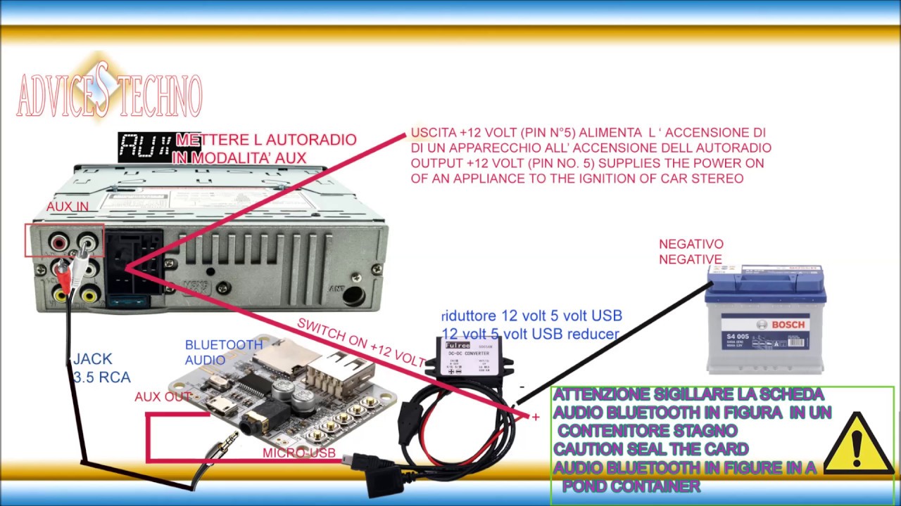 come trasformare un autoradio normale con audio bluetooth car radio
