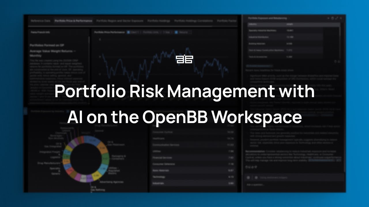Portfolio Risk Management with AI on the OpenBB Workspace